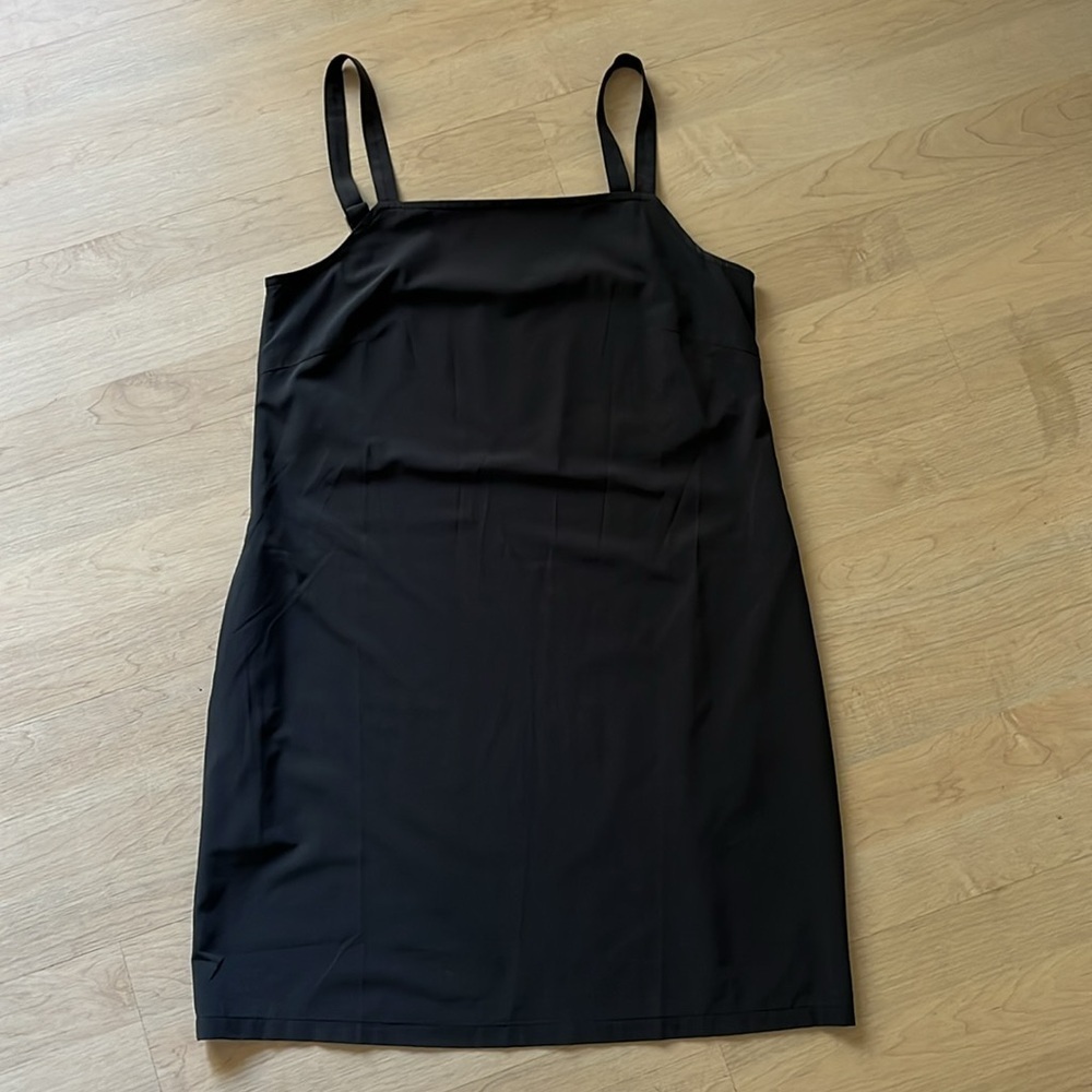 Wayre Seville Travel Dress Dark Gray Small Zippered Pockets Lightweight Airport - Picture 2 of 12